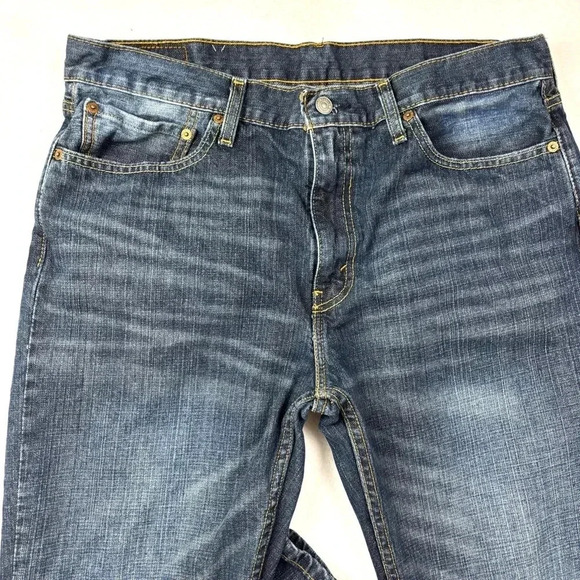 Levi’s 527 Med Wash Fading & Whiskering Mens Classic Butcut Jeans Size 36/30 - Picture 9 of 16